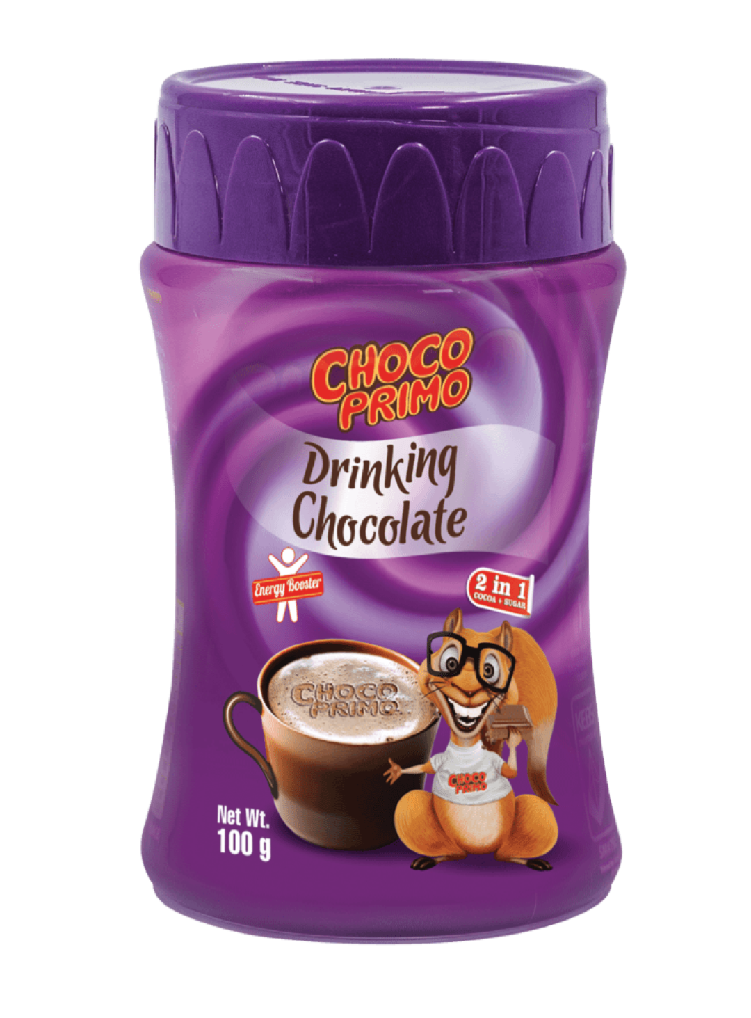 CHOCO PRIMO D. CHOC. 100GM TIN